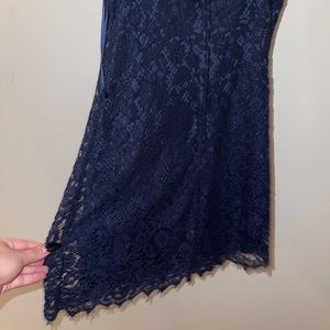 Beautiful lace navy blue dress
